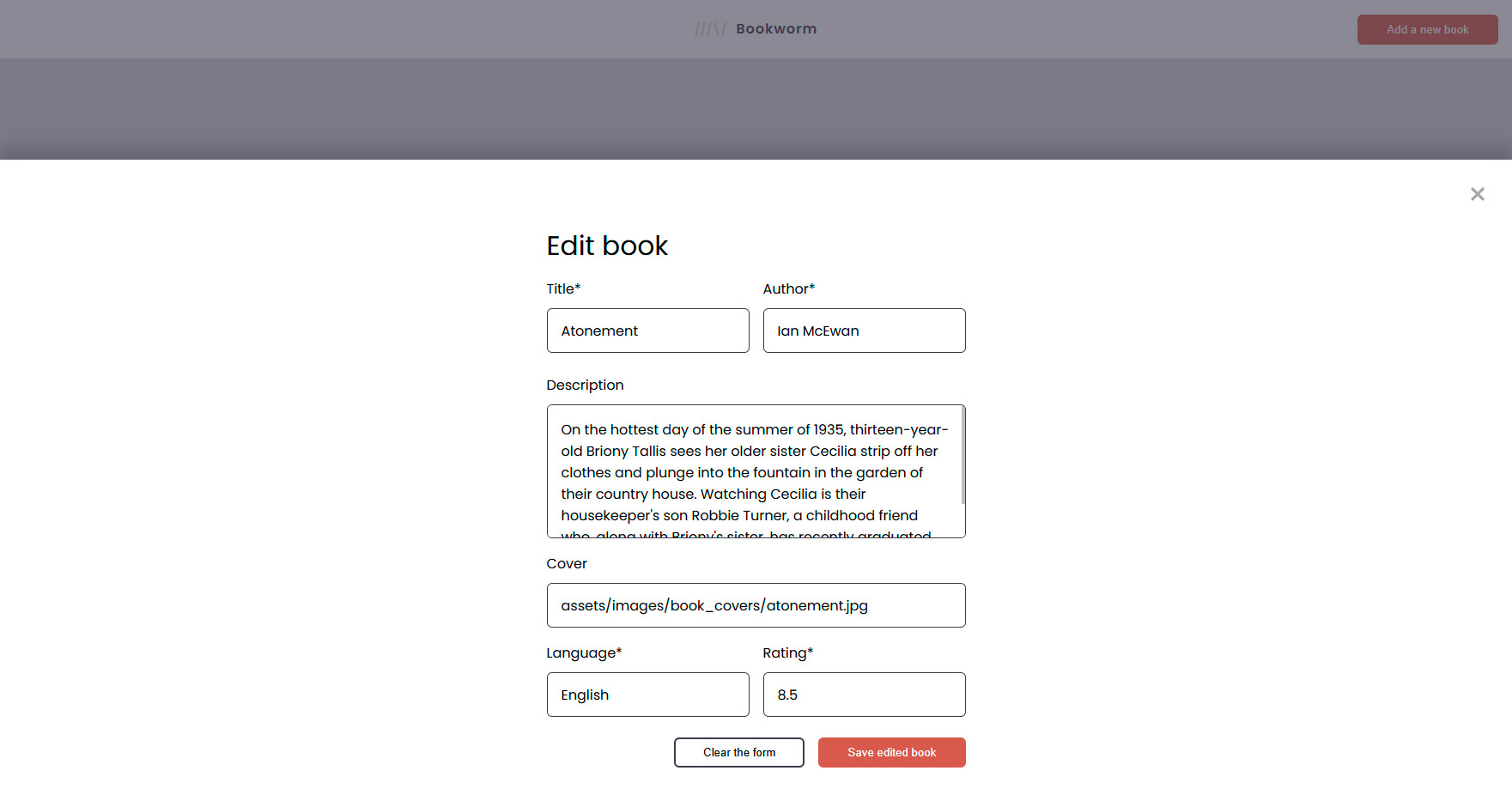 Bookworm app mockup 4