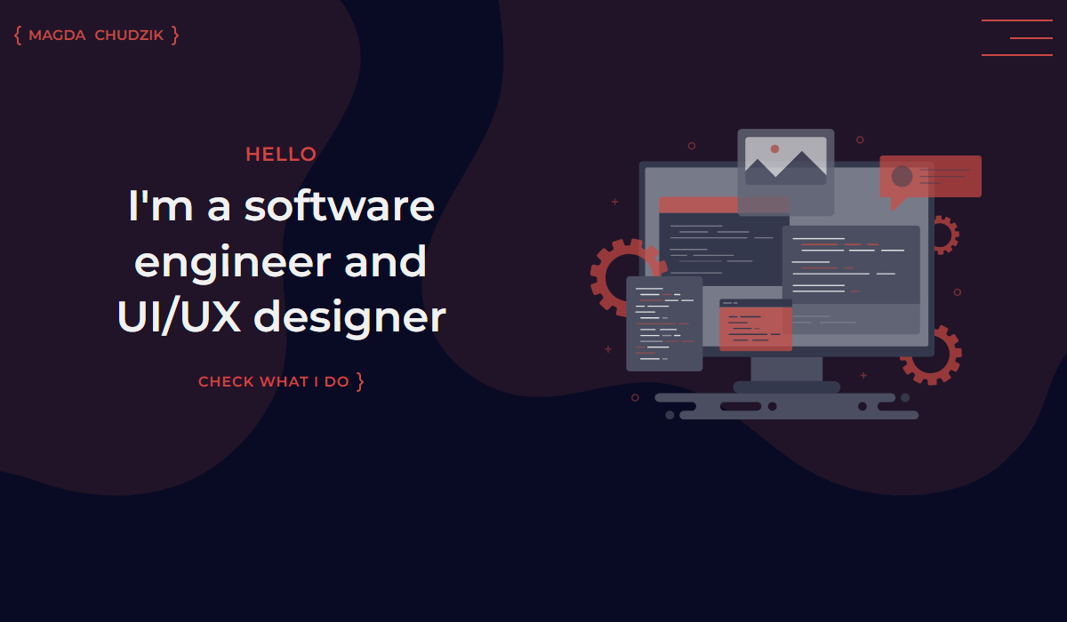 Software engineer portfolio preview