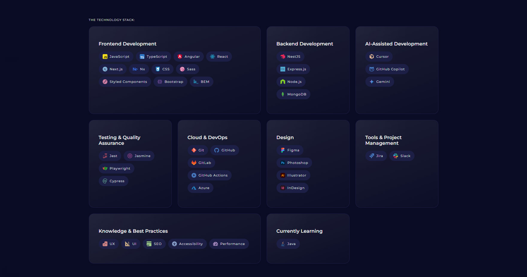 Software engineer portfolio mockup 3
