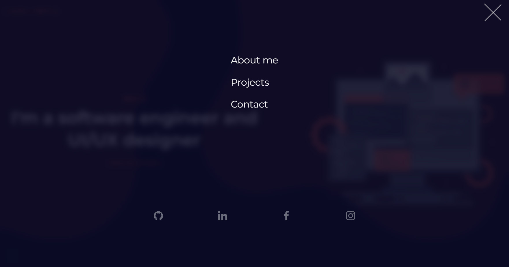 Software engineer portfolio mockup 4