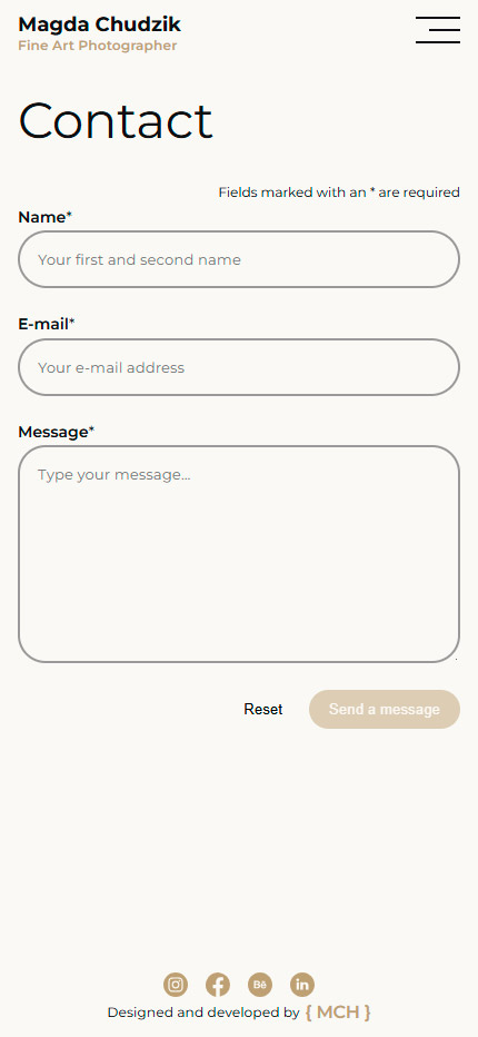 Photographer portfolio mockup 3
