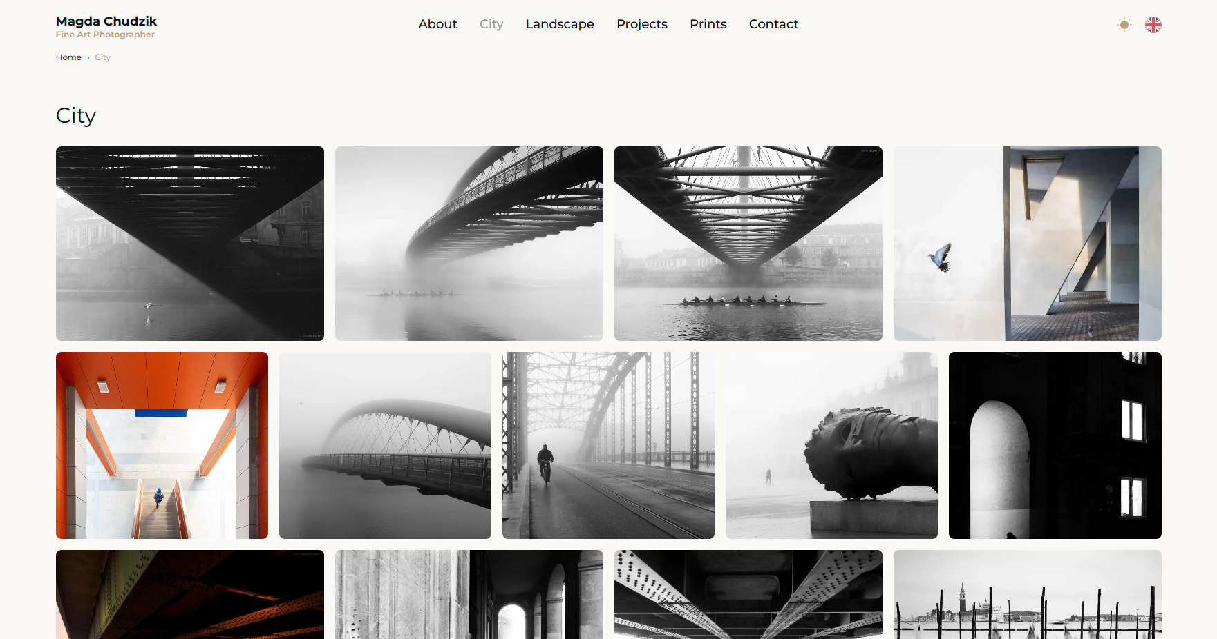 Photographer portfolio mockup 2