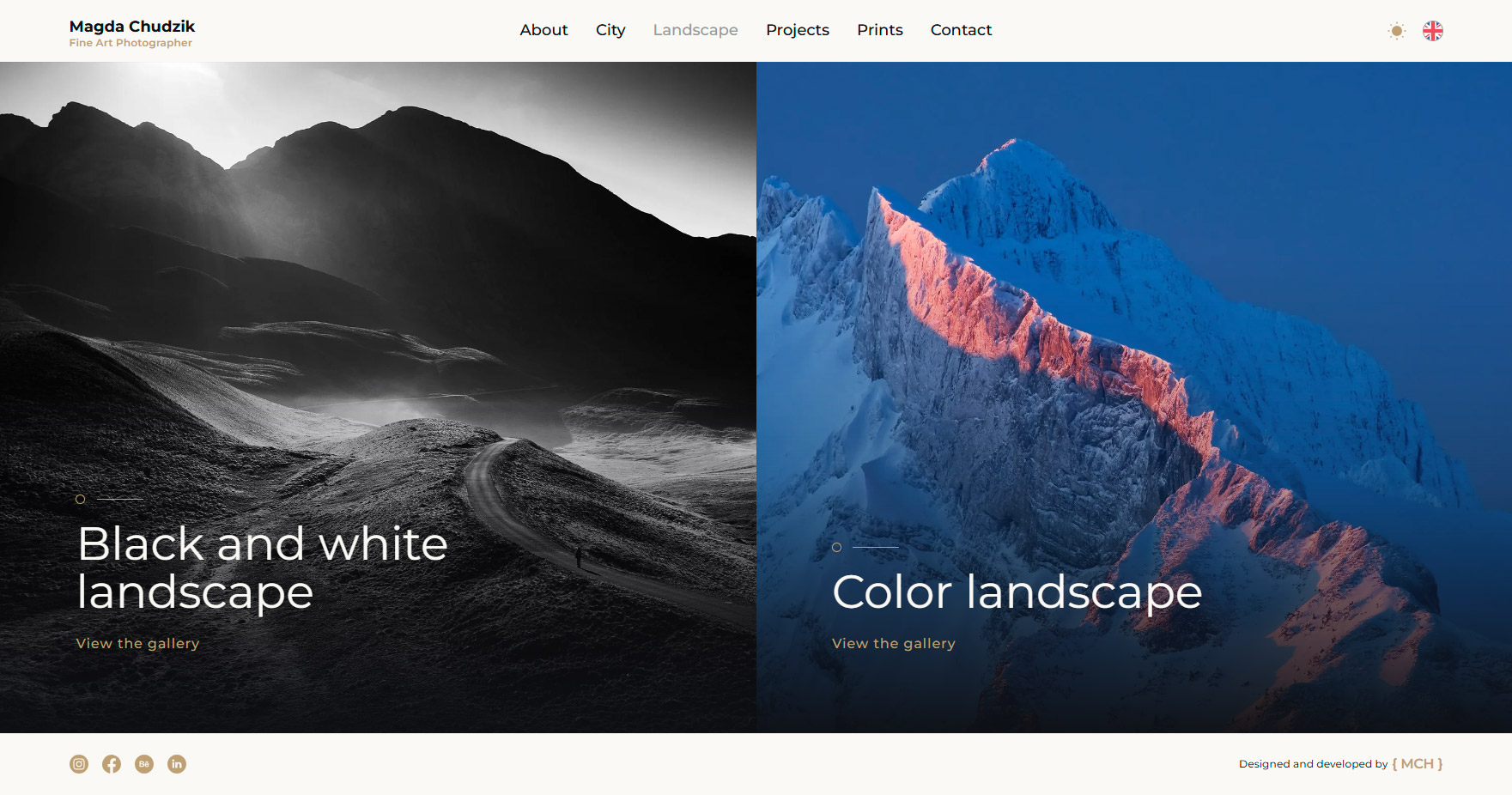 Photographer portfolio mockup 3